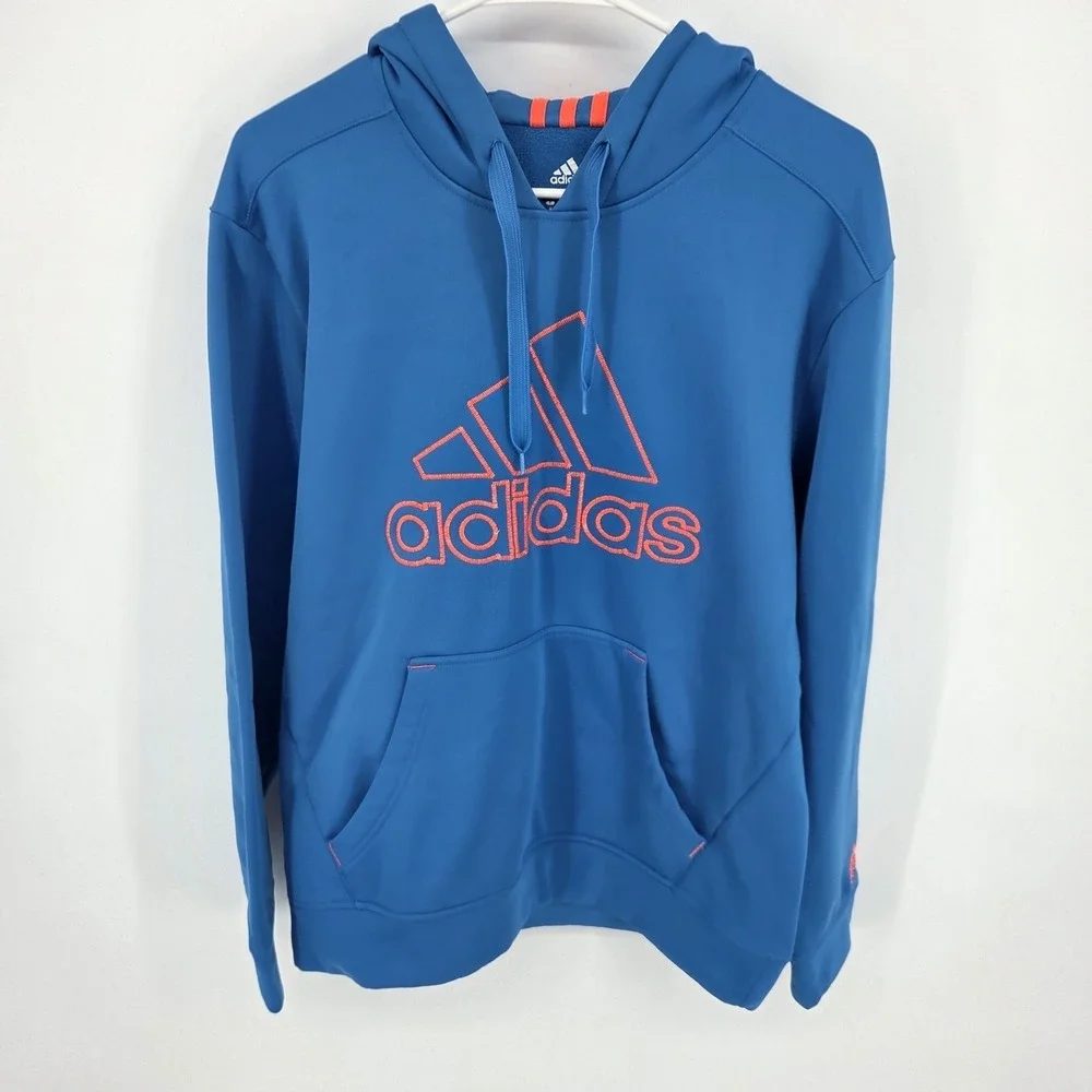 Adidas ClimaWarm Hoodie Men's M  Polyester Hooded Pullover Sweatshirt